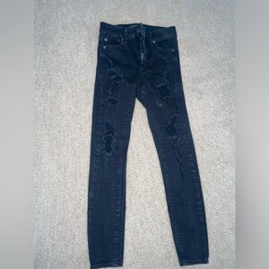 Women’s 00 Short‎ Aeropostale Black High Rise Jegging